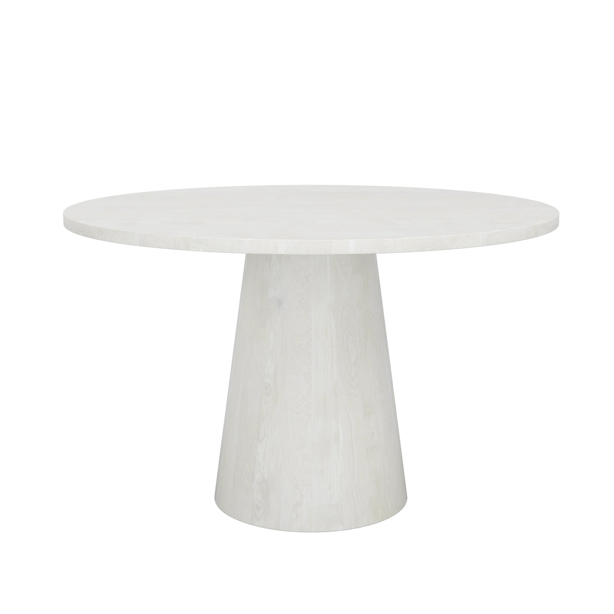 Wynter White Round Dining Table - Solid Mango Wood