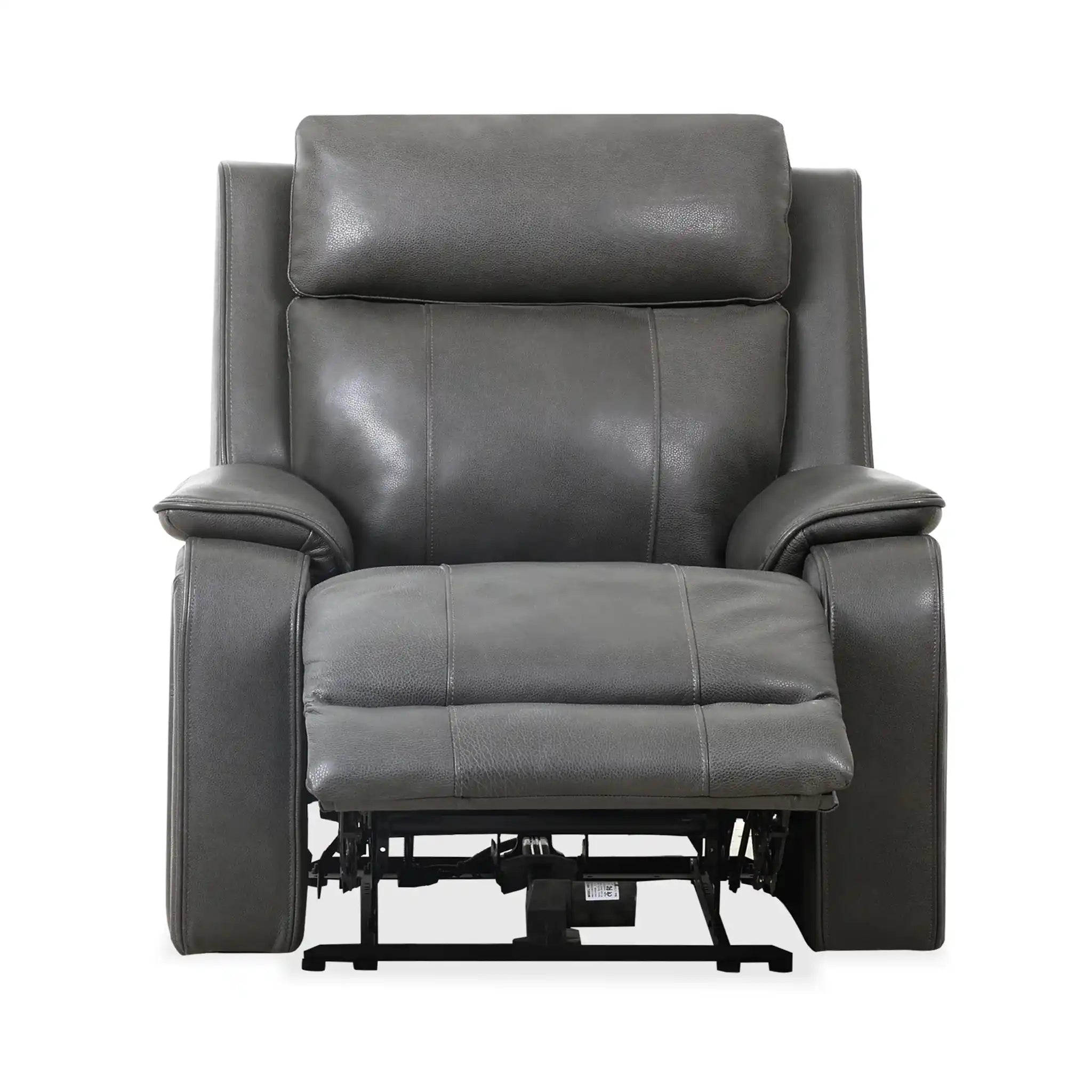 Primo Brindle Fauteuil Berçant Inclinable Électrique Cuir Anthracite