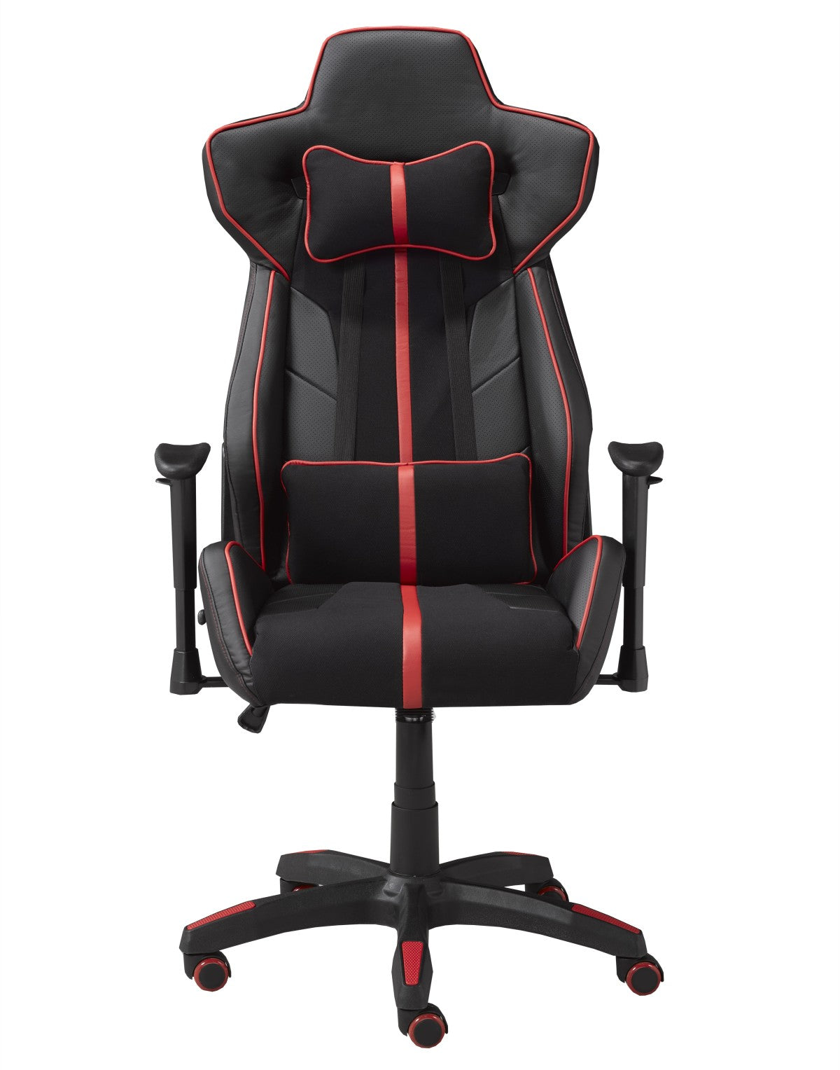 ENSEMBLE BUREAU ET CHAISE GAMING, ROUGE/NOIR ( Meuble Mtl )