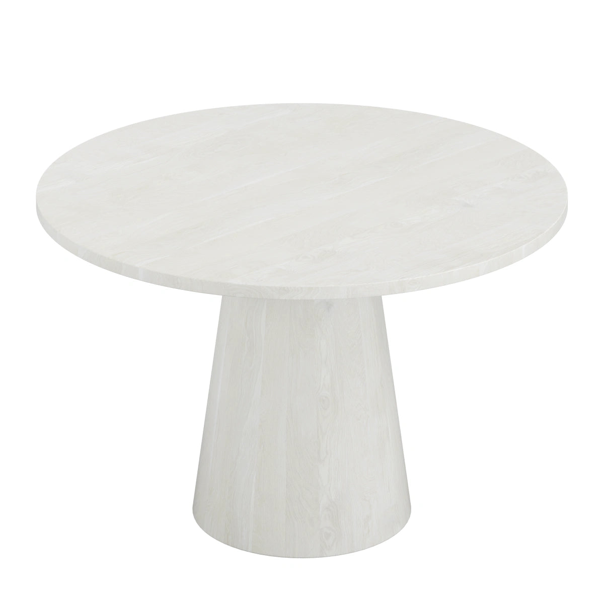 Wynter White Round Dining Table - Solid Mango Wood