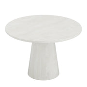 Wynter White Round Dining Table - Solid Mango Wood