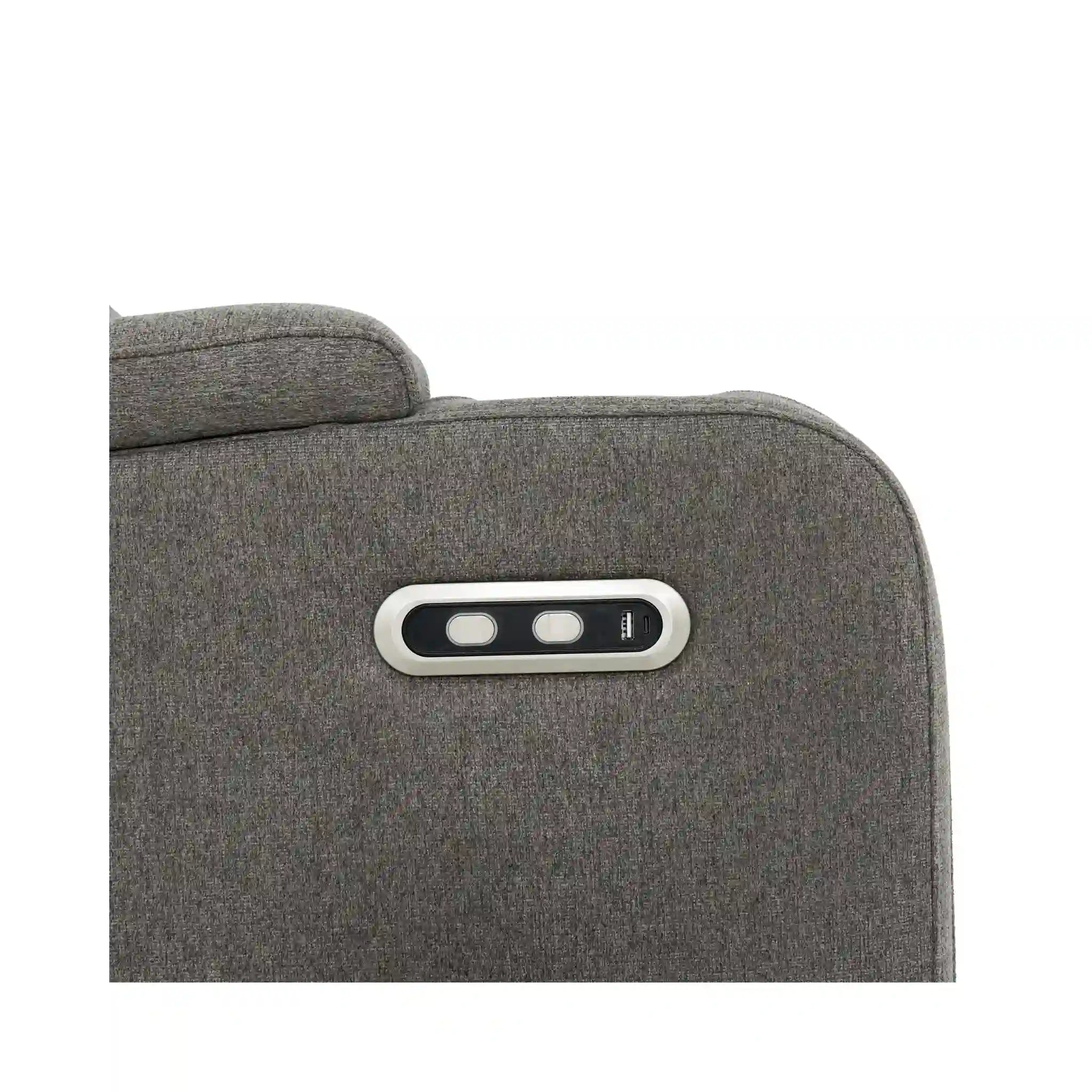 Primo Alfred Fauteuil Inclinable Électrique en Tissu Gris