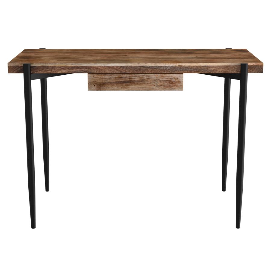 Bureau Navid en Naturel Brûlé et Noir ( Meuble Mtl )