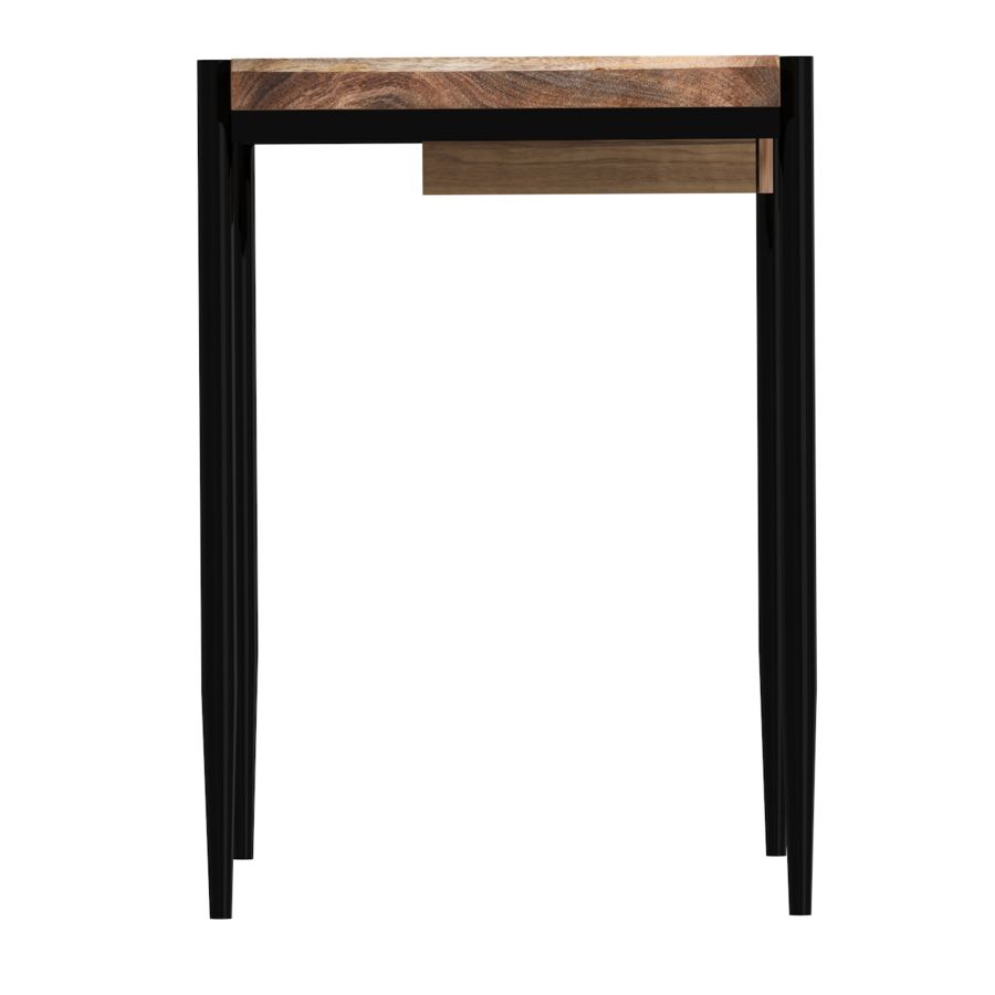 Bureau Navid en Naturel Brûlé et Noir ( Meuble Mtl )