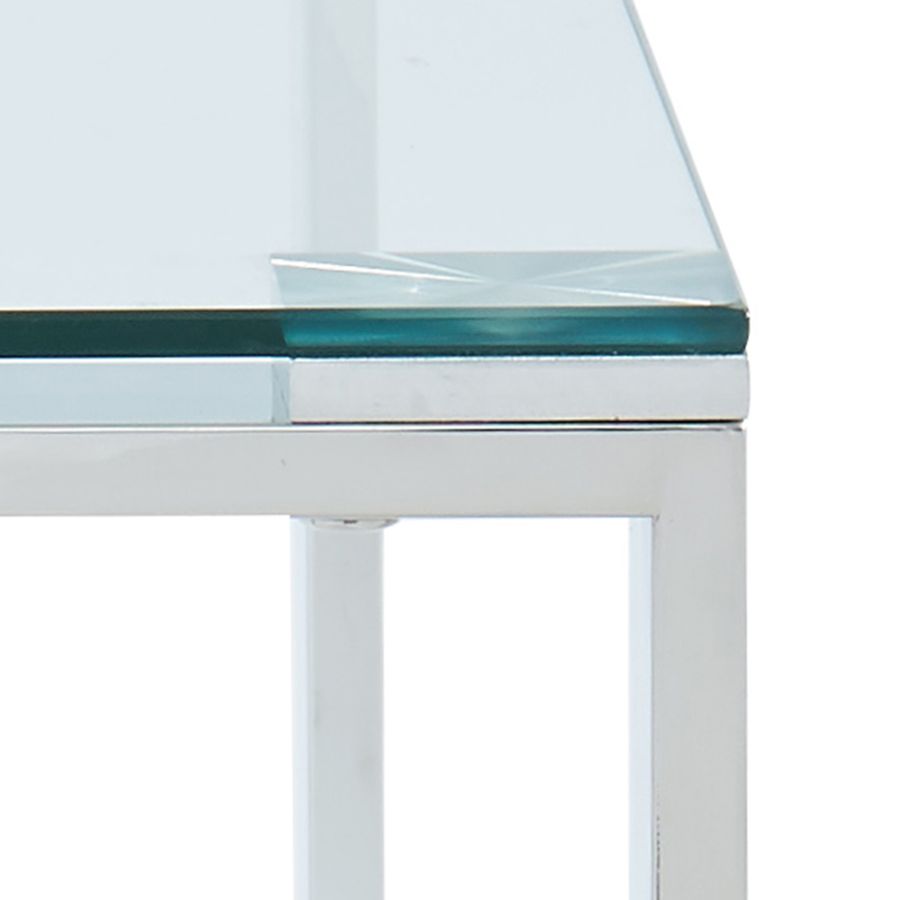 Bureau Zevon en argent ( Meuble Mtl )