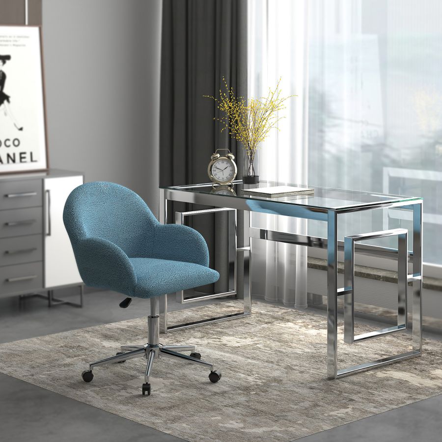 Bureau Éros en argent ( Meuble Mtl )