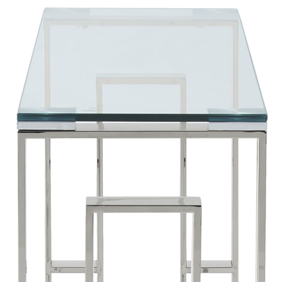 Bureau Éros en argent ( Meuble Mtl )