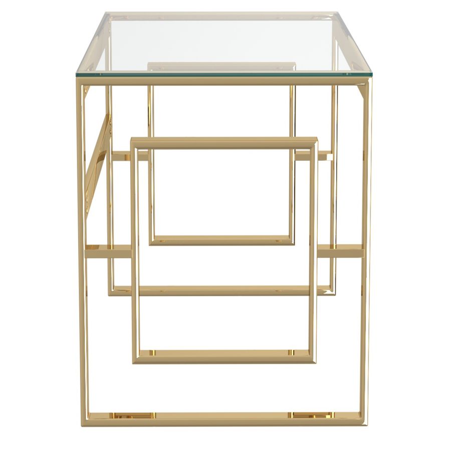 Bureau Éros doré ( Meuble Mtl )