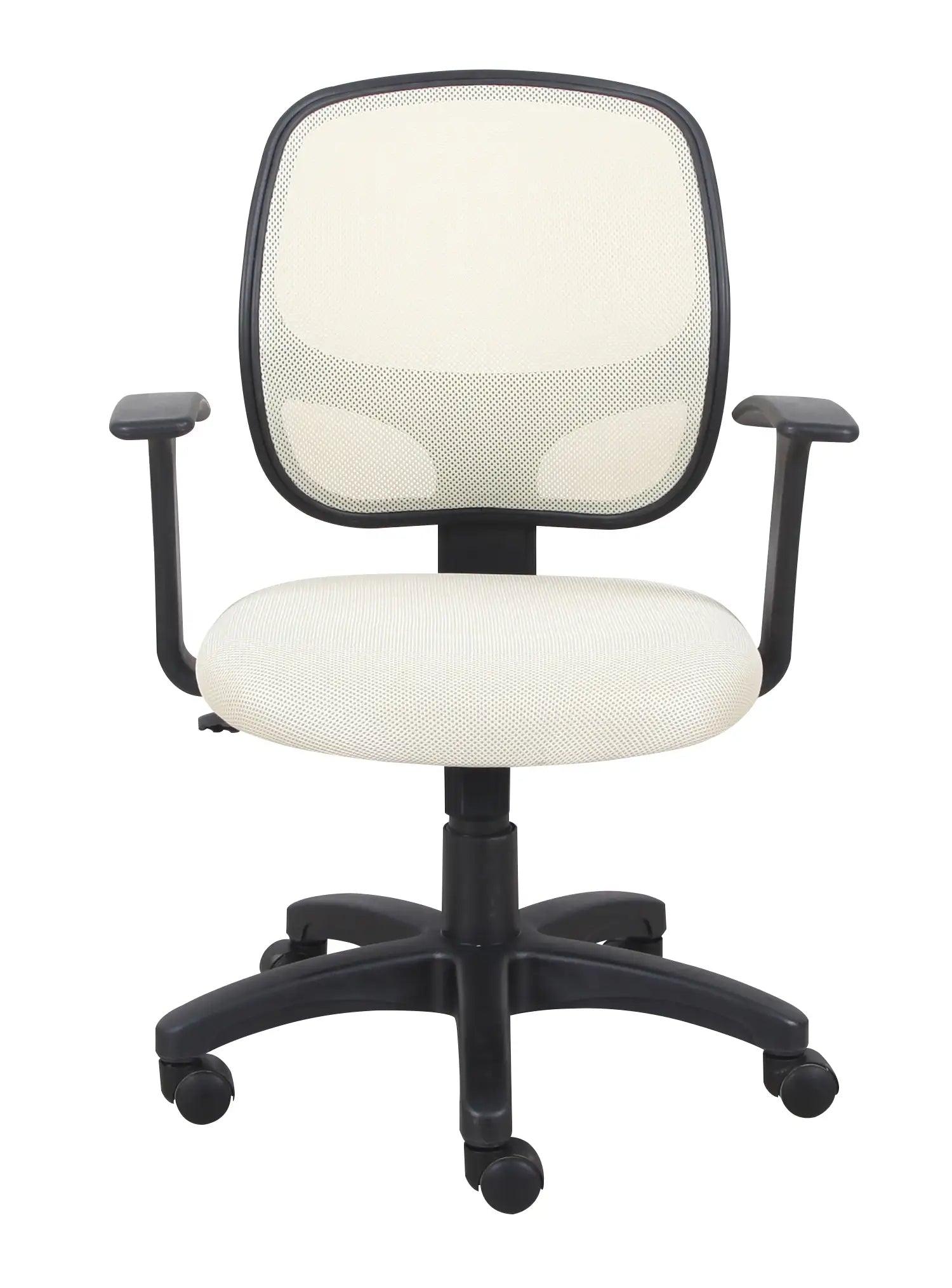 Fauteuil de bureau Eliza Crème | Support lombaire et mécanisme papillon