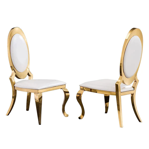 Chaise de salle à manger Janet dorée