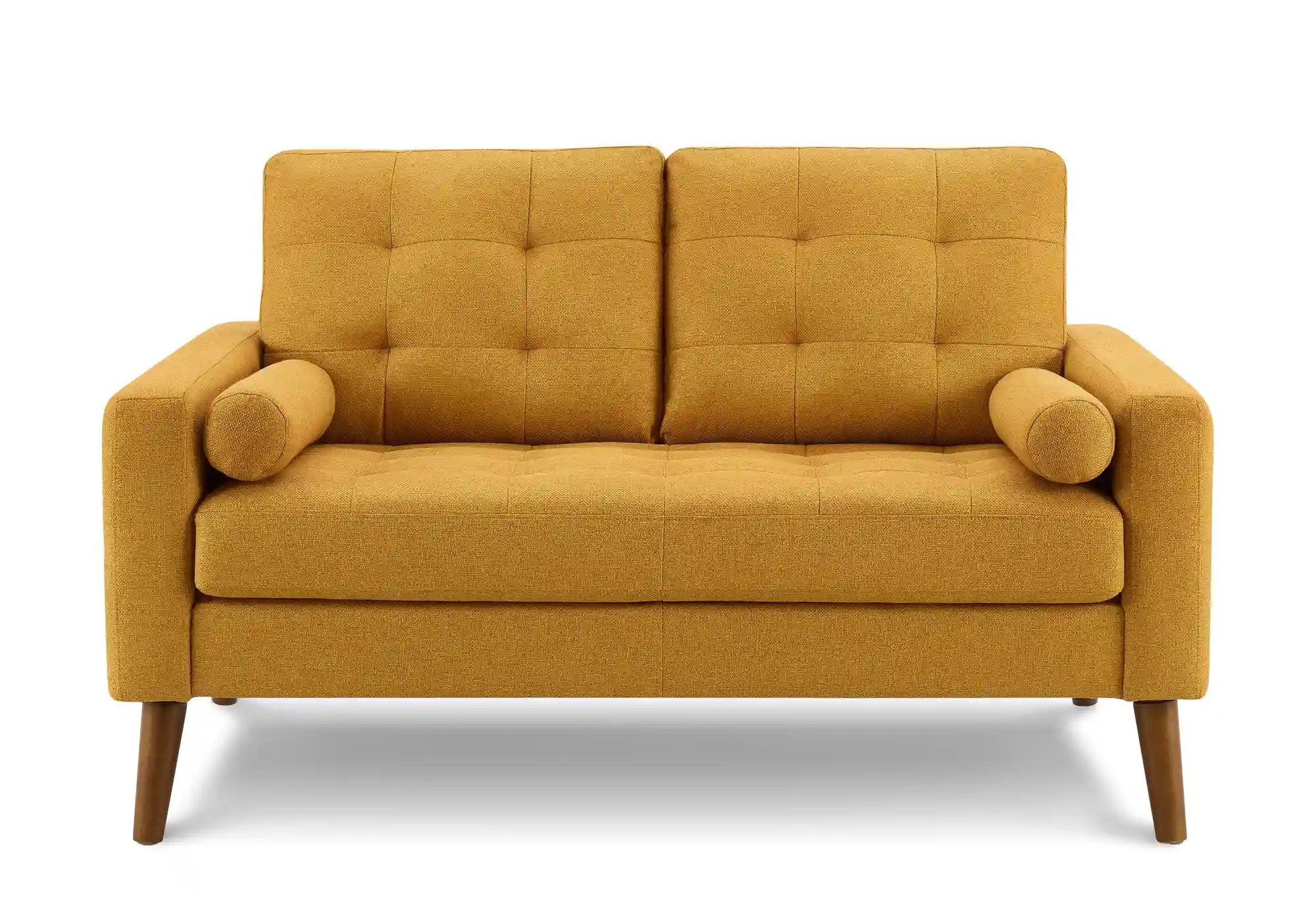 Causeuse 58 po tissu orange 2 coussins LUMOS-68