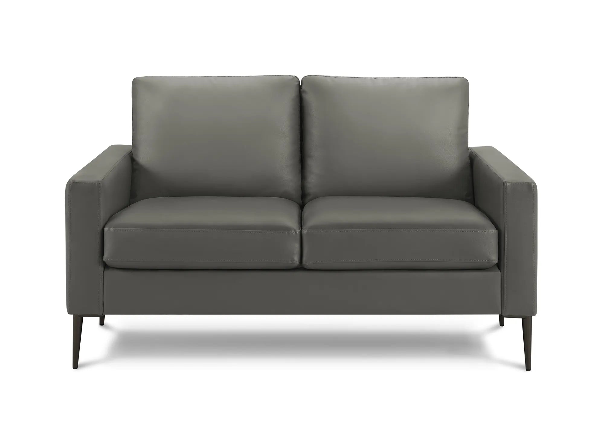 Causeuse 58 pouces en similicuir brun RA-08