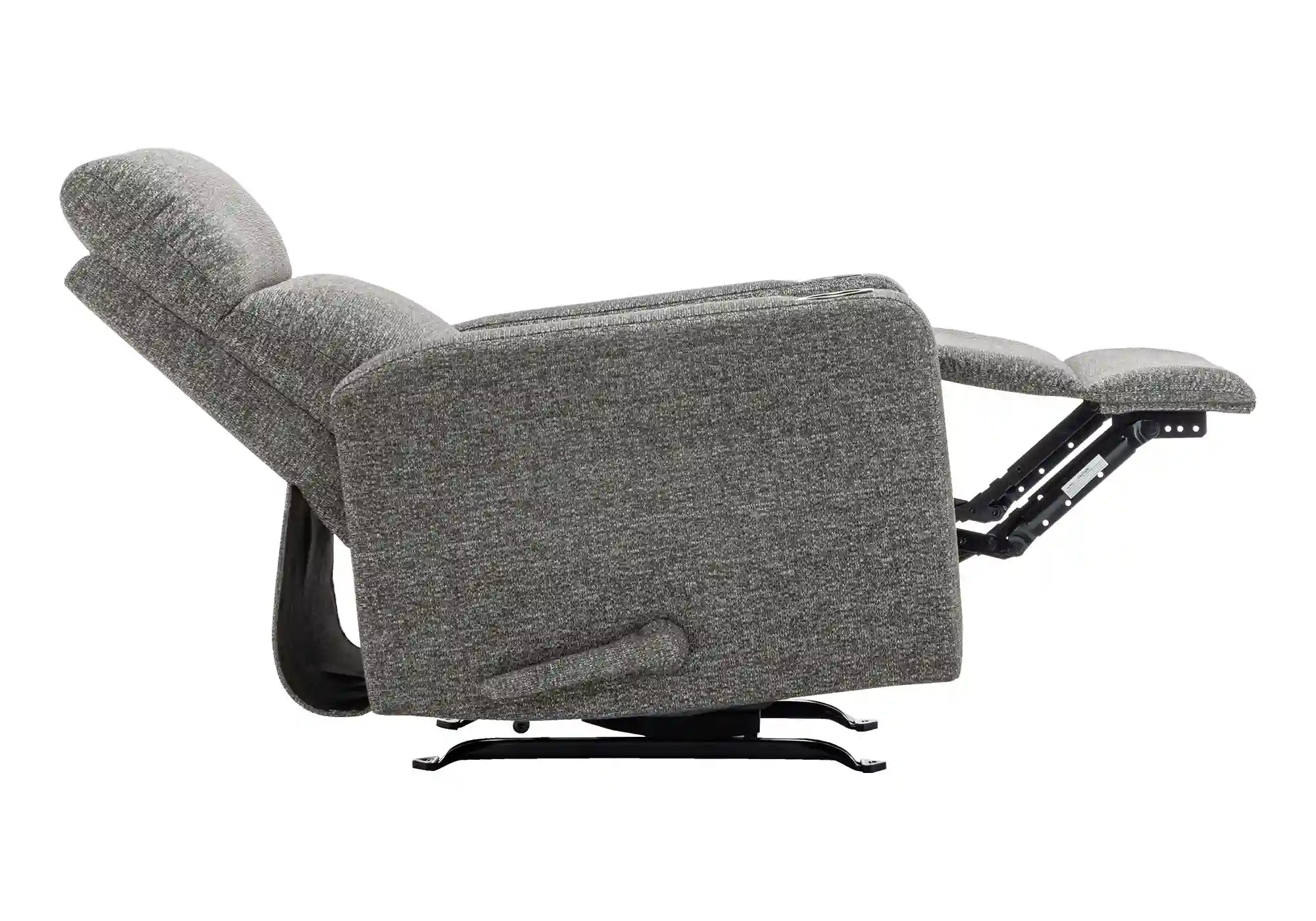 Fauteuil Inclinable Manuel Gris Foncé Berçant avec Porte-Gobelets