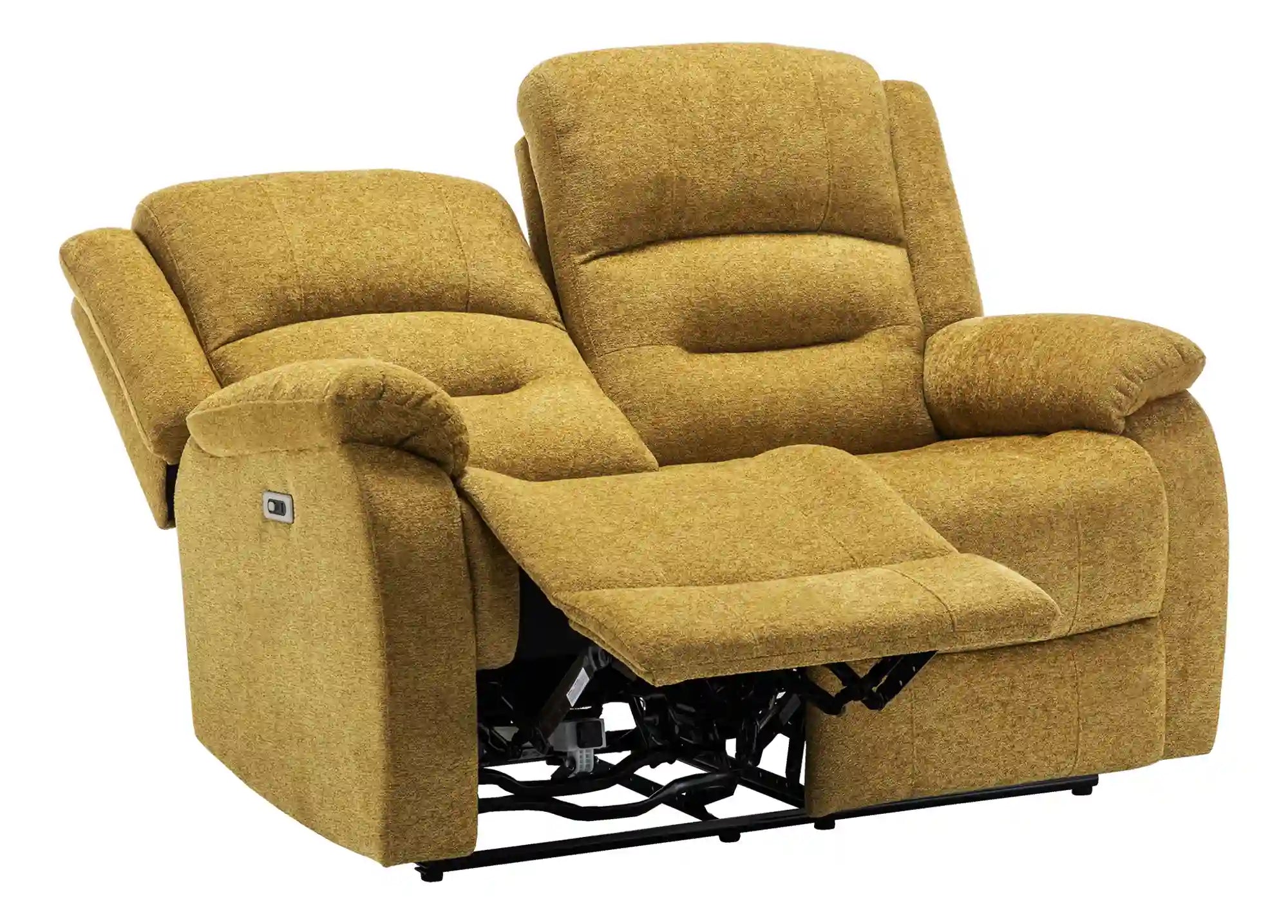 Causeuse Inclinable Motorisé Jaune Doré 2 Places Compact USB
