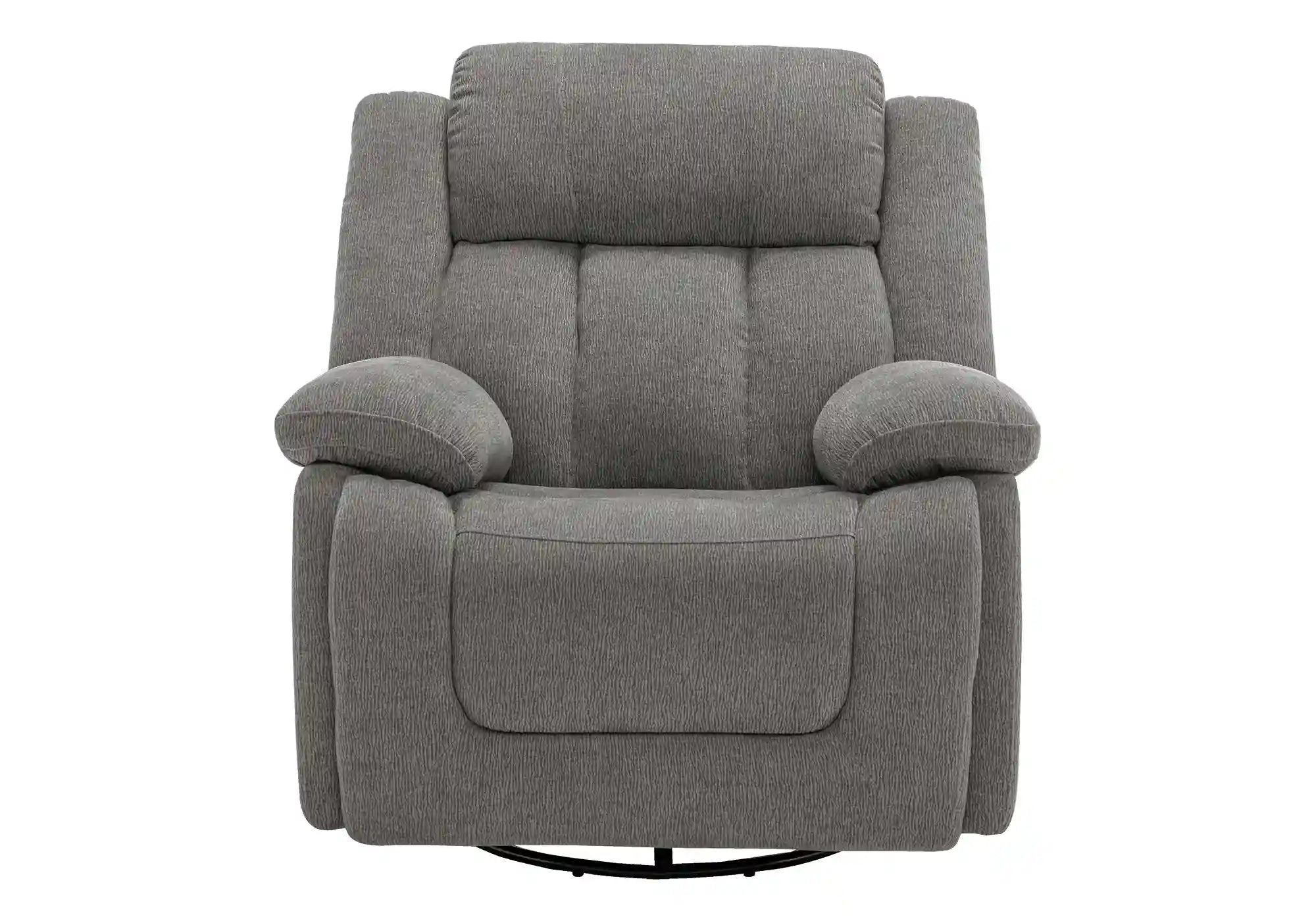 Fauteuil Inclinable Électrique Gris Clair Berçant Pivotant avec USB