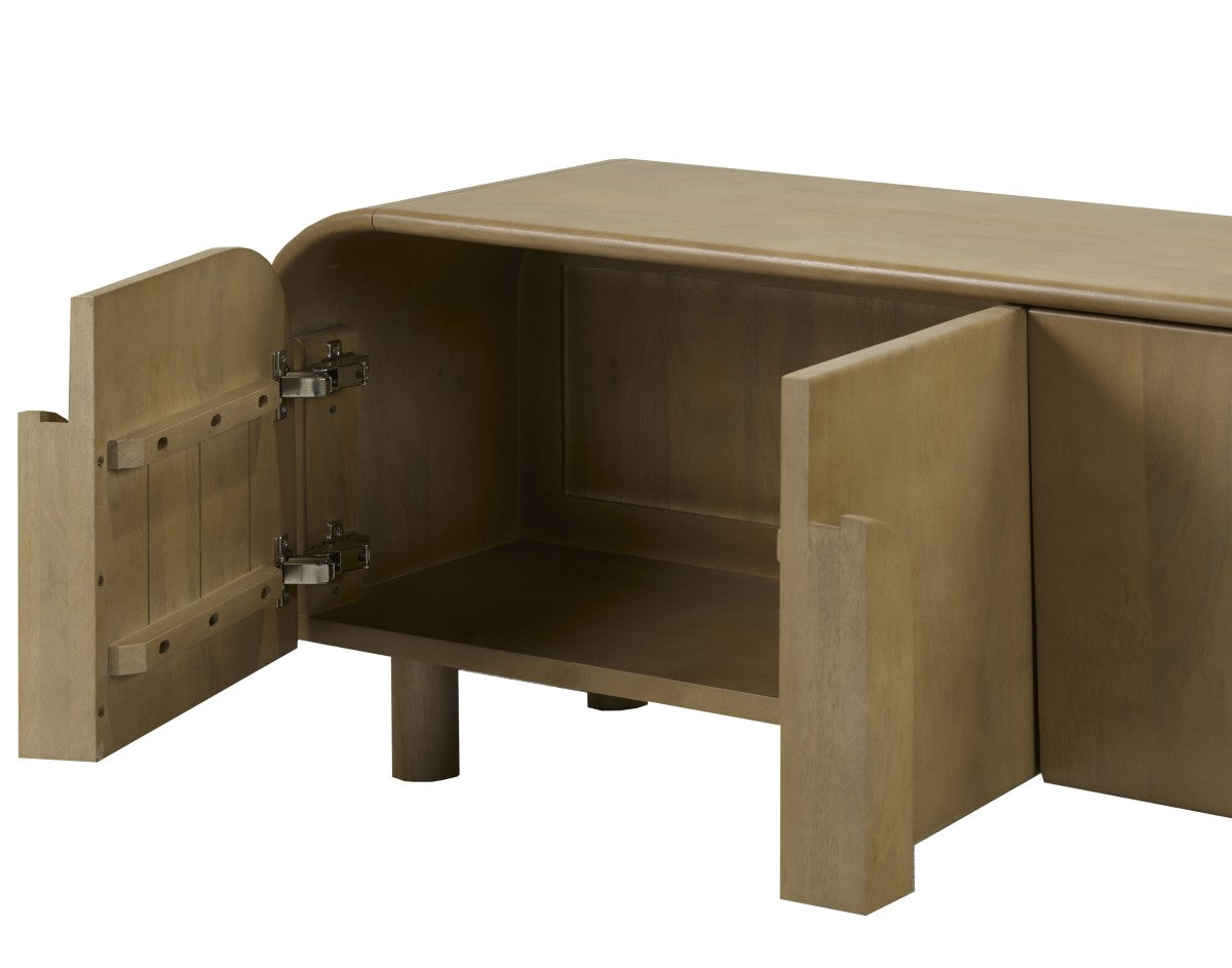 Meuble TV Moderne Lyaana | 4 Portes et Détails en Arche