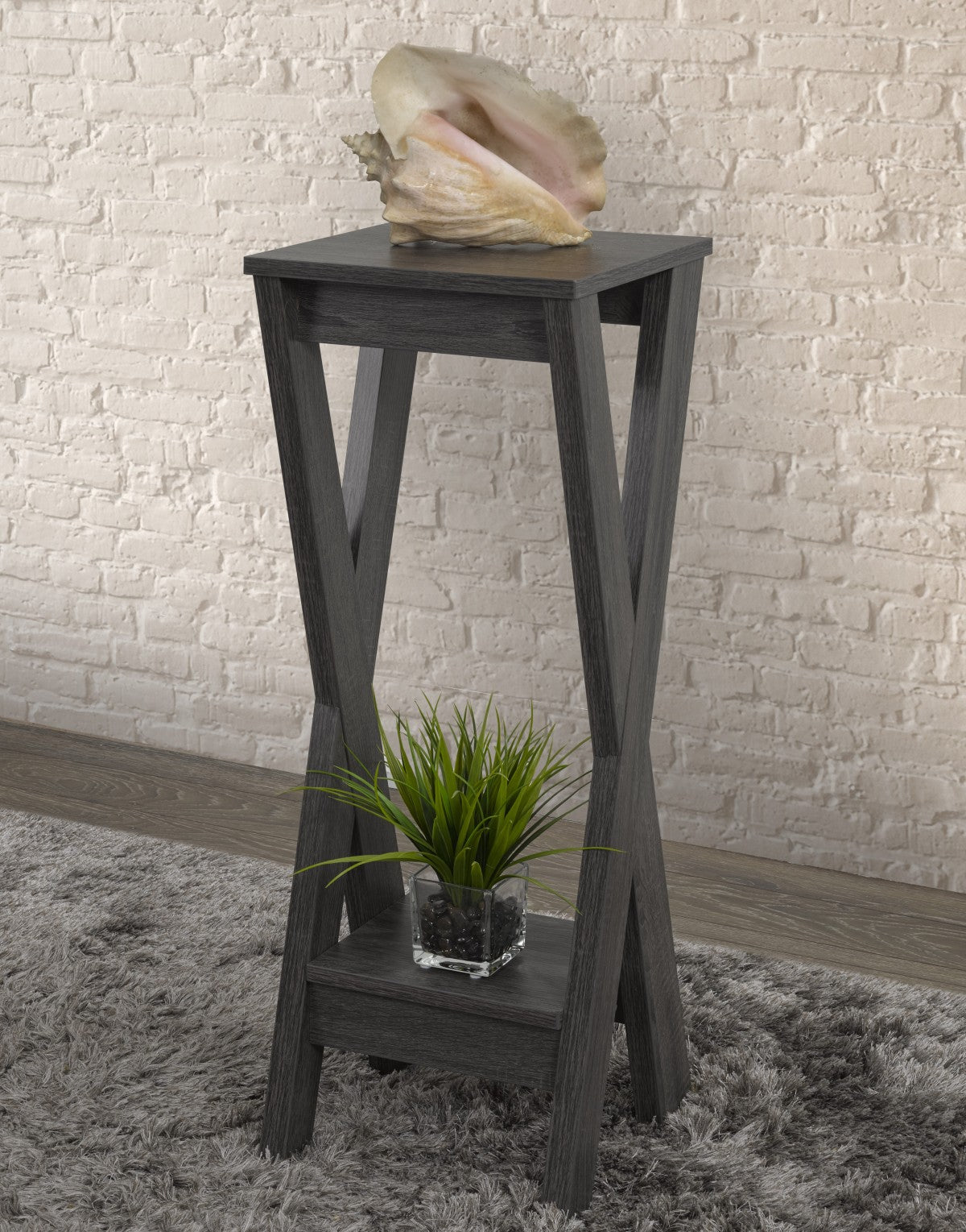 SUPPORT POUR PLANTES - GRIS ( Meuble Mtl )