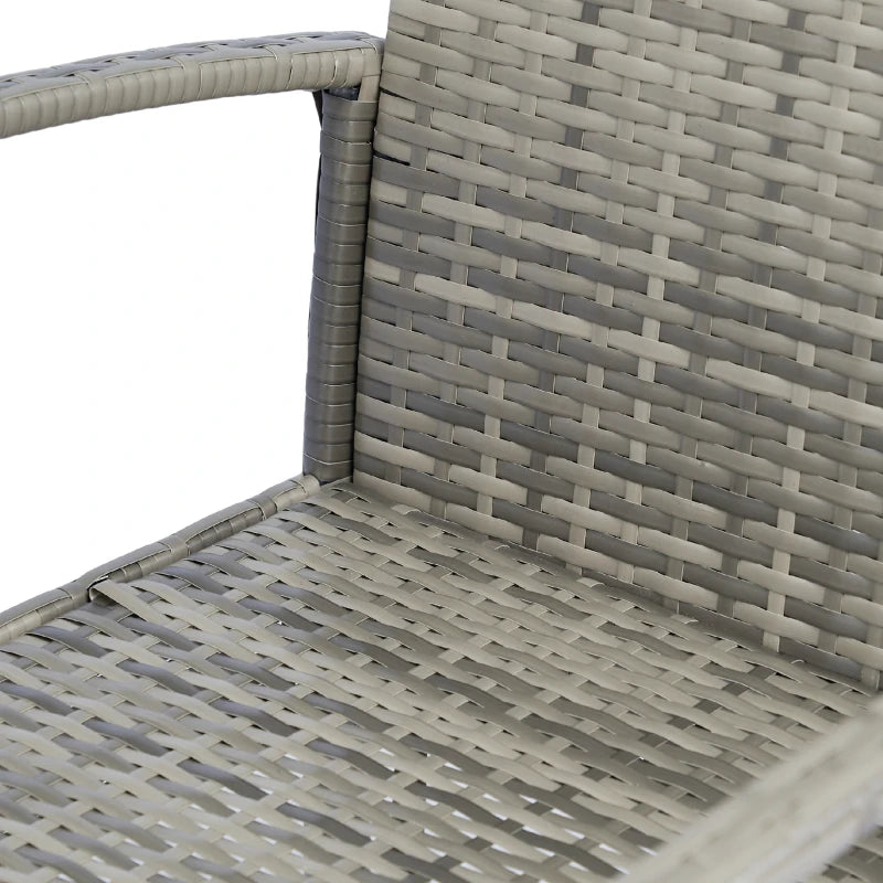 Ensemble de meubles de patio de 4 pièces avec canapé de causeuse, fauteuils, table en verre, canapé de conversation en osier extérieur,