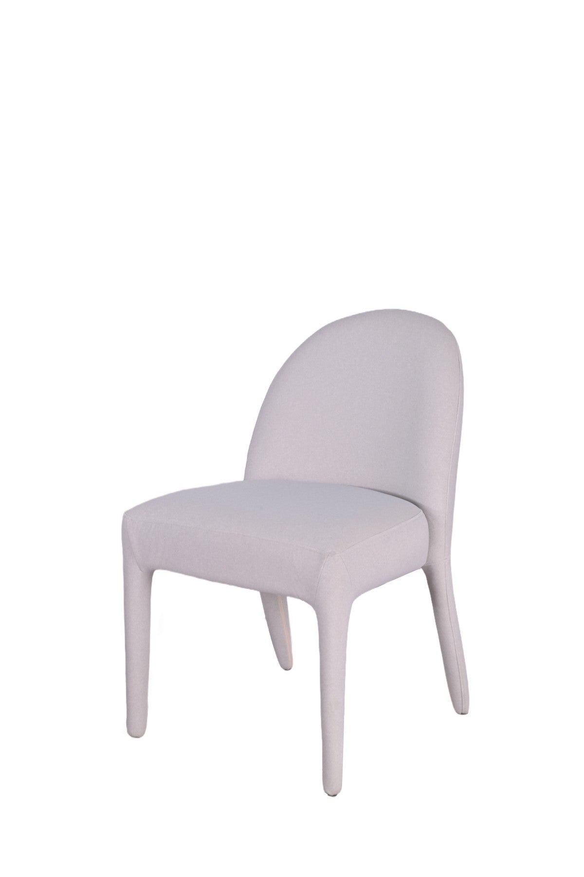 Chaises Dafne en tissu beige | Design incurvé et minimaliste (Set de 2)