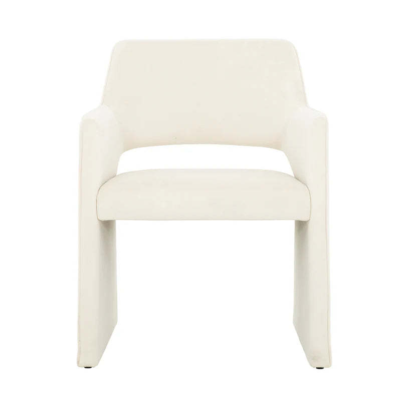 Chaises de salle à manger ivoire avec pattes assorties