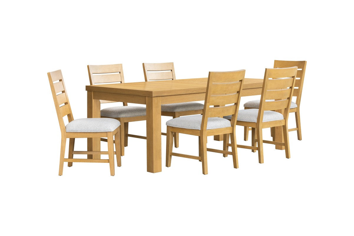 Ensemble à dîner Ottilie Miel | Table extensible 95 po en bois massif