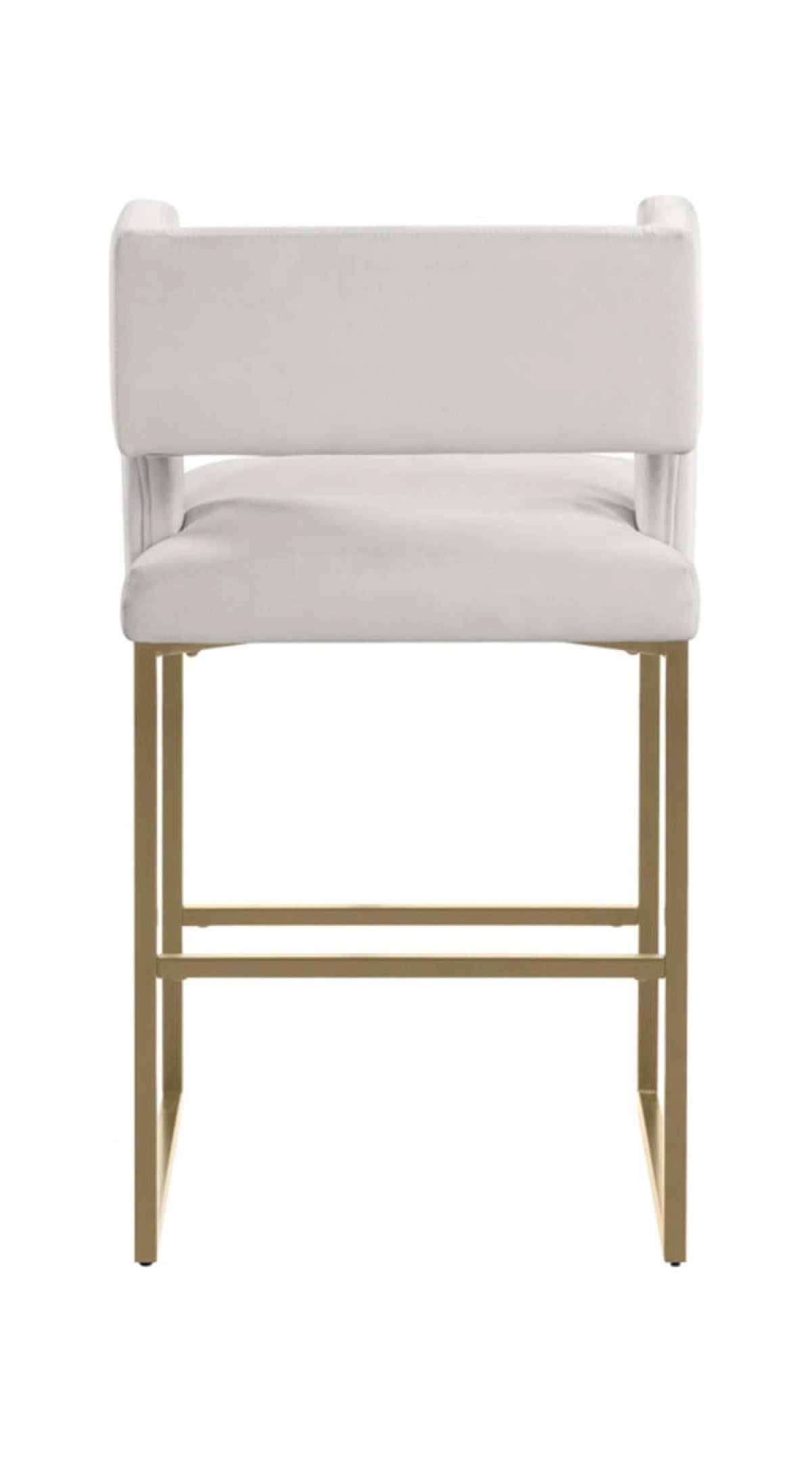 Set de 2 Tabourets de Comptoir Anthony - Velours Beige