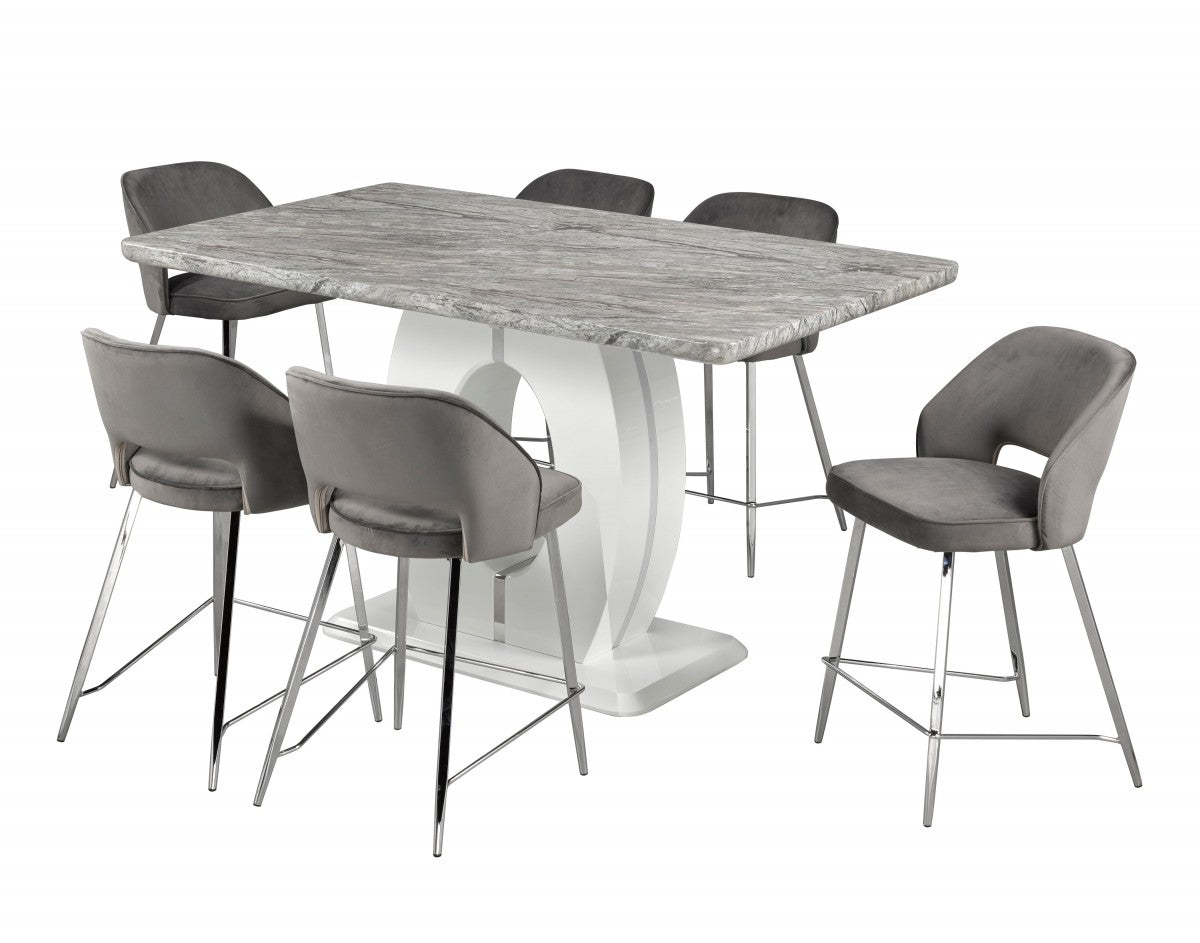 ENSEMBLE COMPTOIR - GRIS ( Meuble Mtl )
