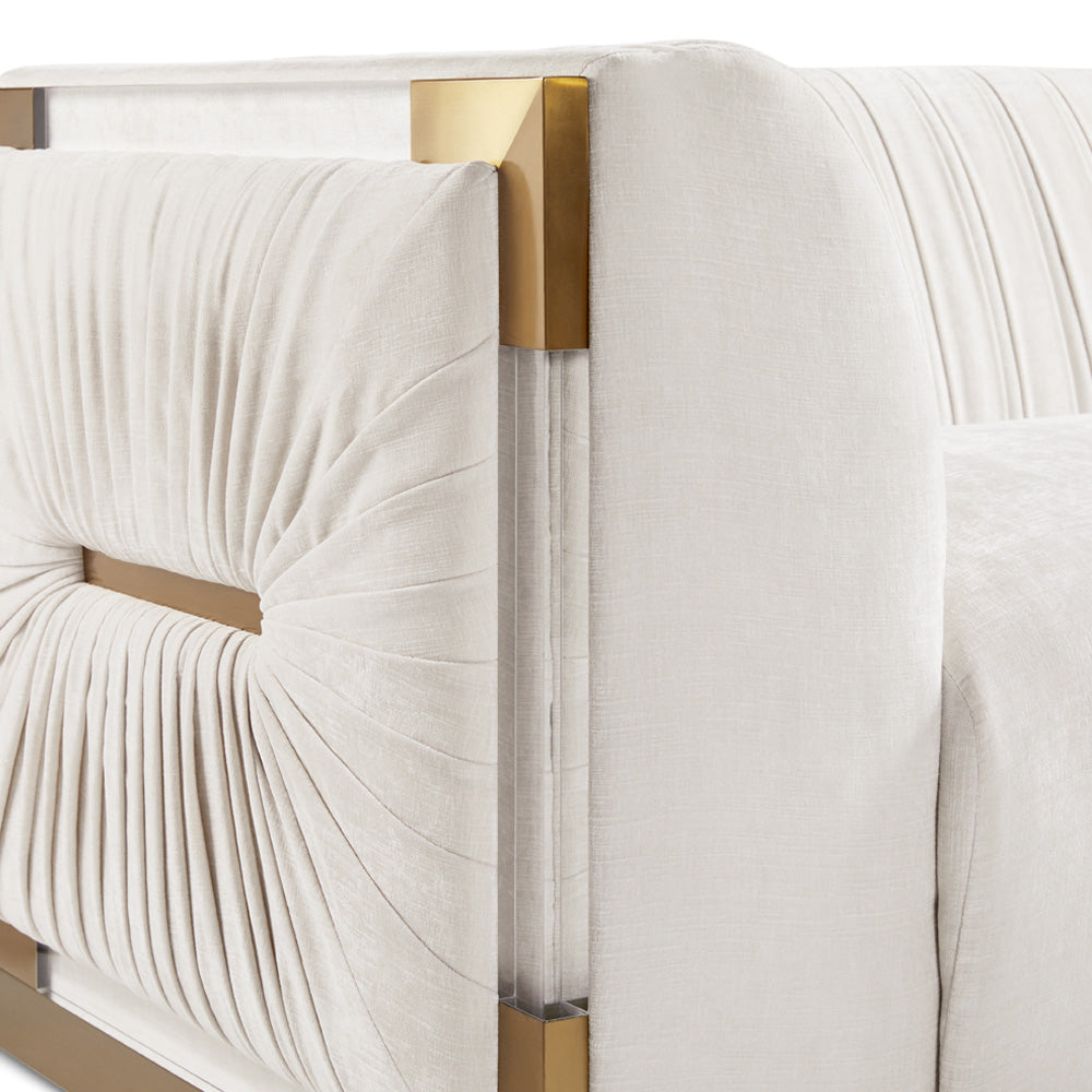 Chaise d'appoint Paloma Gold : Contessa Vanille