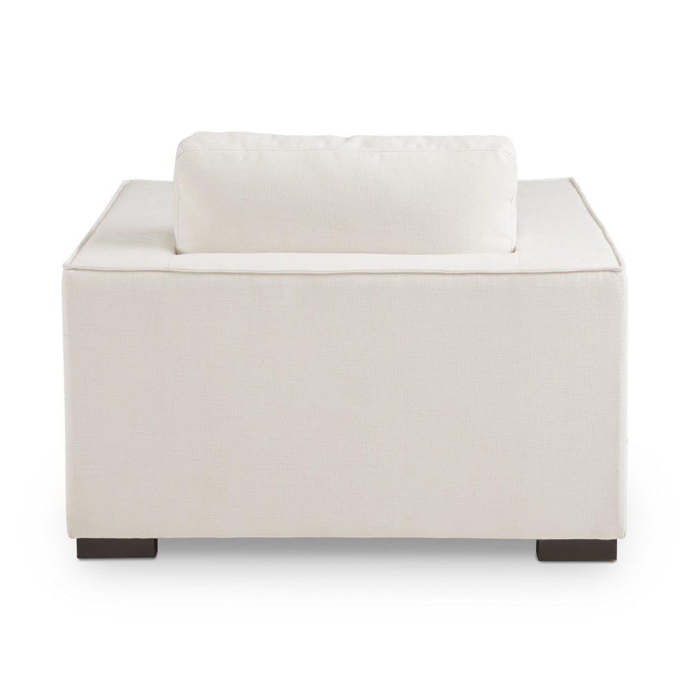 Fauteuil d'appoint Grant : ivoire