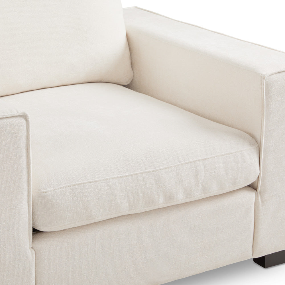 Fauteuil d'appoint Grant : ivoire