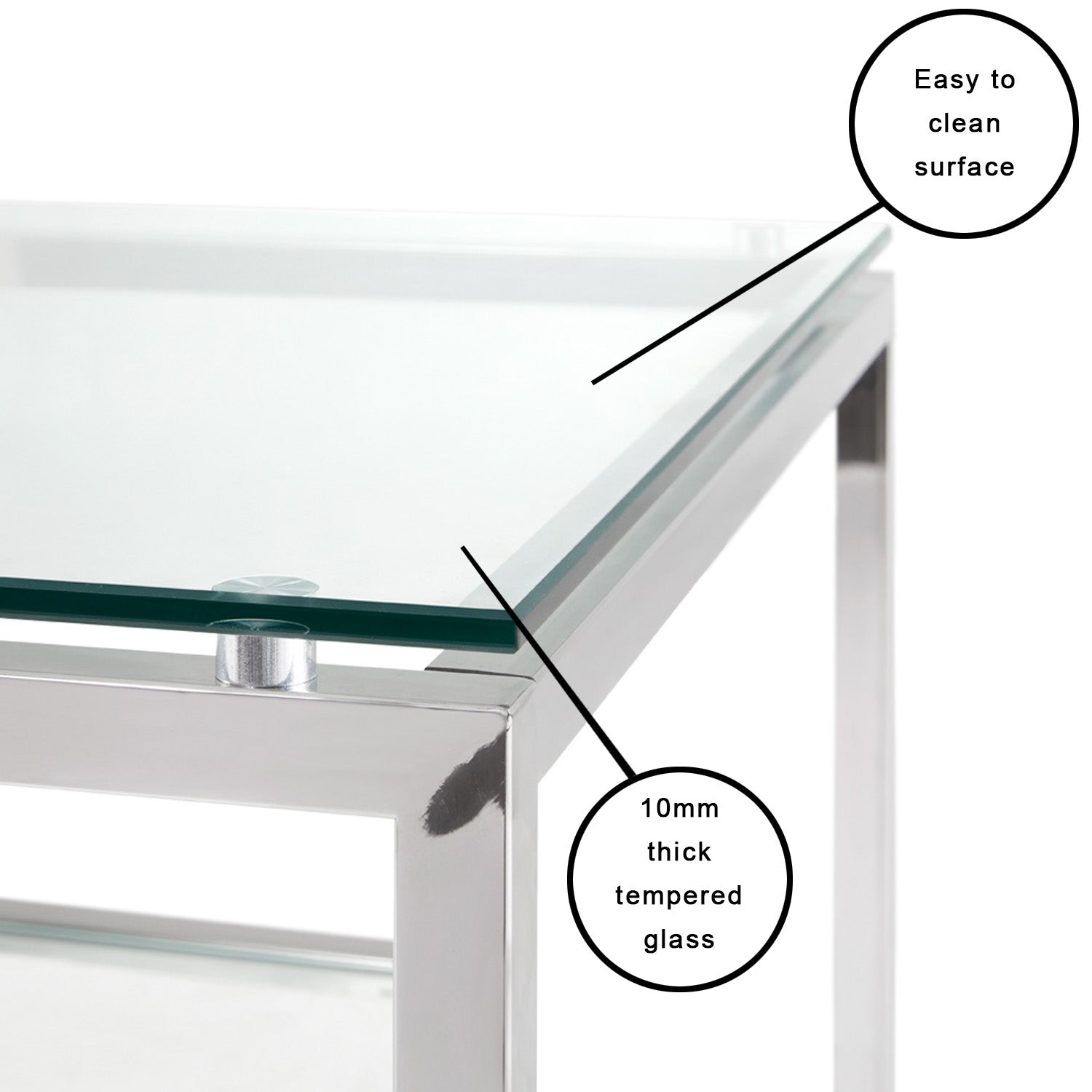 Table de bout Barolo : Argent
