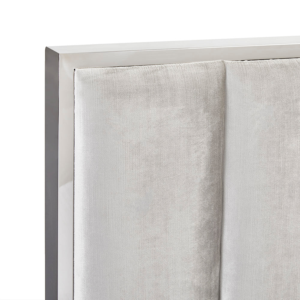 Lit Uriel : Velours Gris