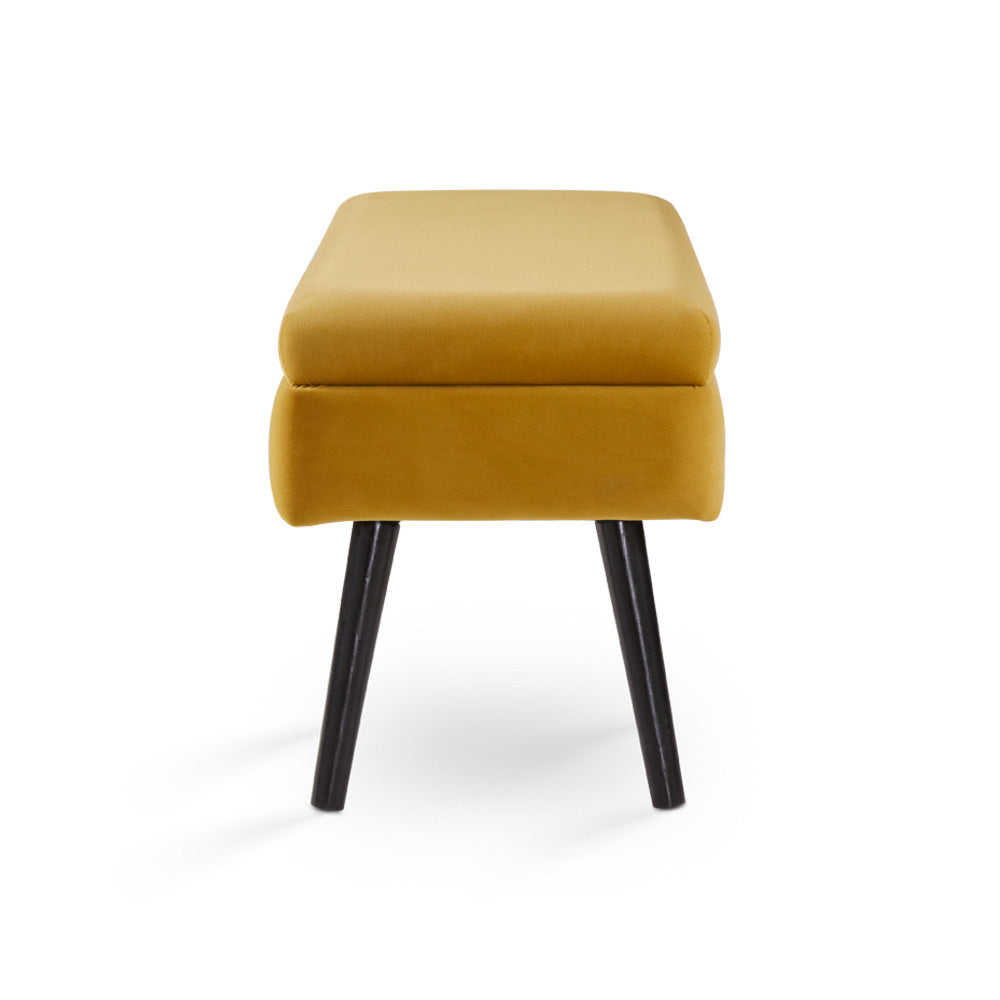 Banc de rangement Marcella : Jaune ocre