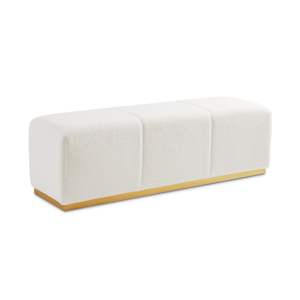 Banc Nelly Gold : Fourrure Boucle