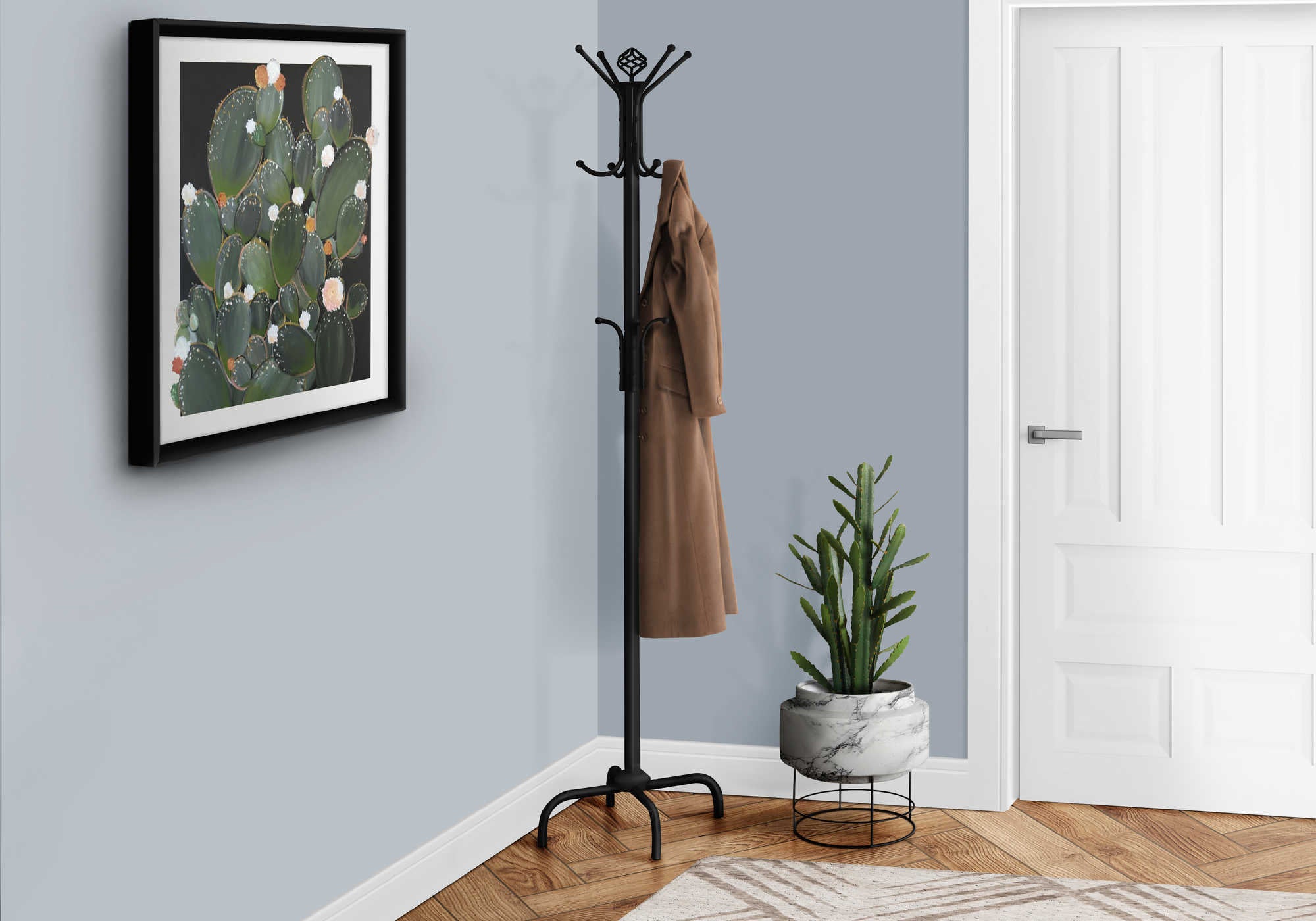 PORTE-MANTEAUX – 70 po H / MÉTAL NOIR :I 2019