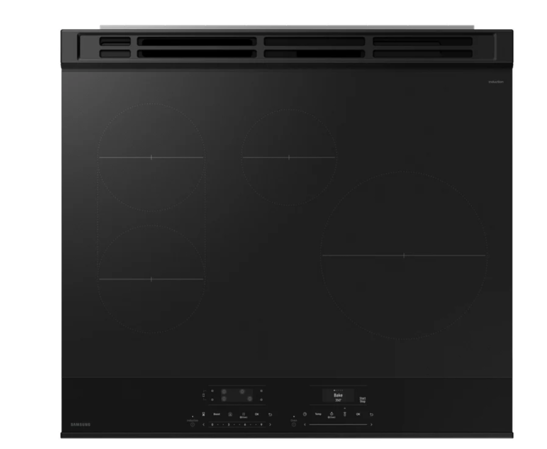 Samsung 30 Inch Induction Slide-In Electric Range, Stainless Steel - NSI6DG9500SRAC