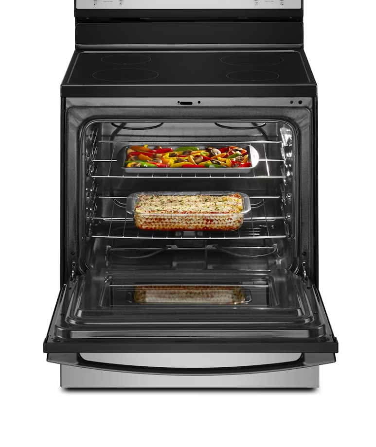 Amana Cuisinière électrique avec très grand hublot, 30 po - Acier inoxydable