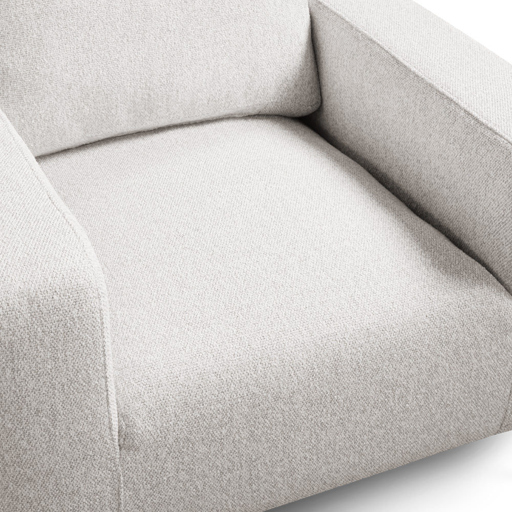 Fauteuil d'appoint Franco : Lin gris