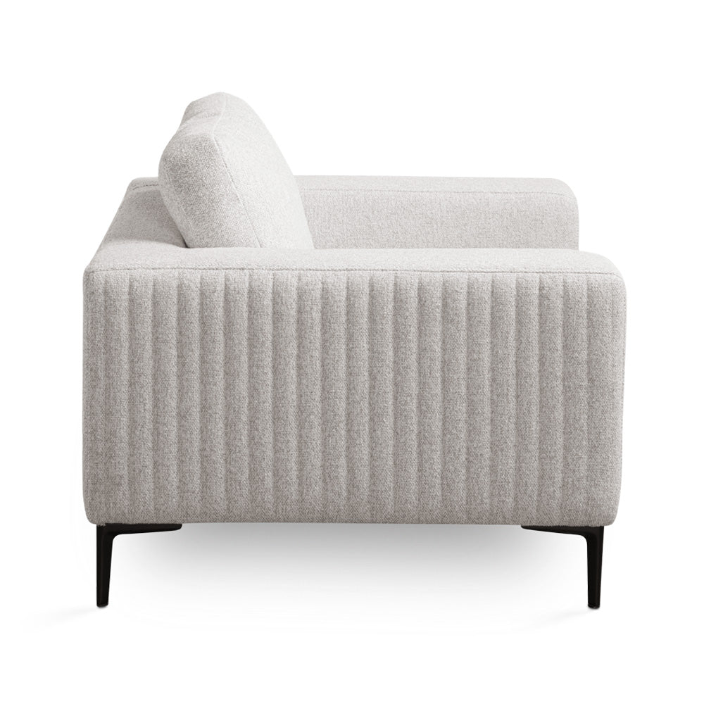 Fauteuil d'appoint Franco : Lin gris