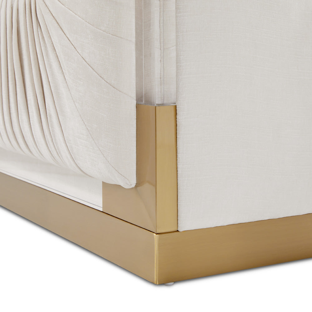 Chaise d'appoint Paloma Gold : Contessa Vanille