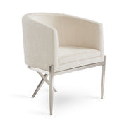 Chaise d'appoint Anton : tissu ivoire