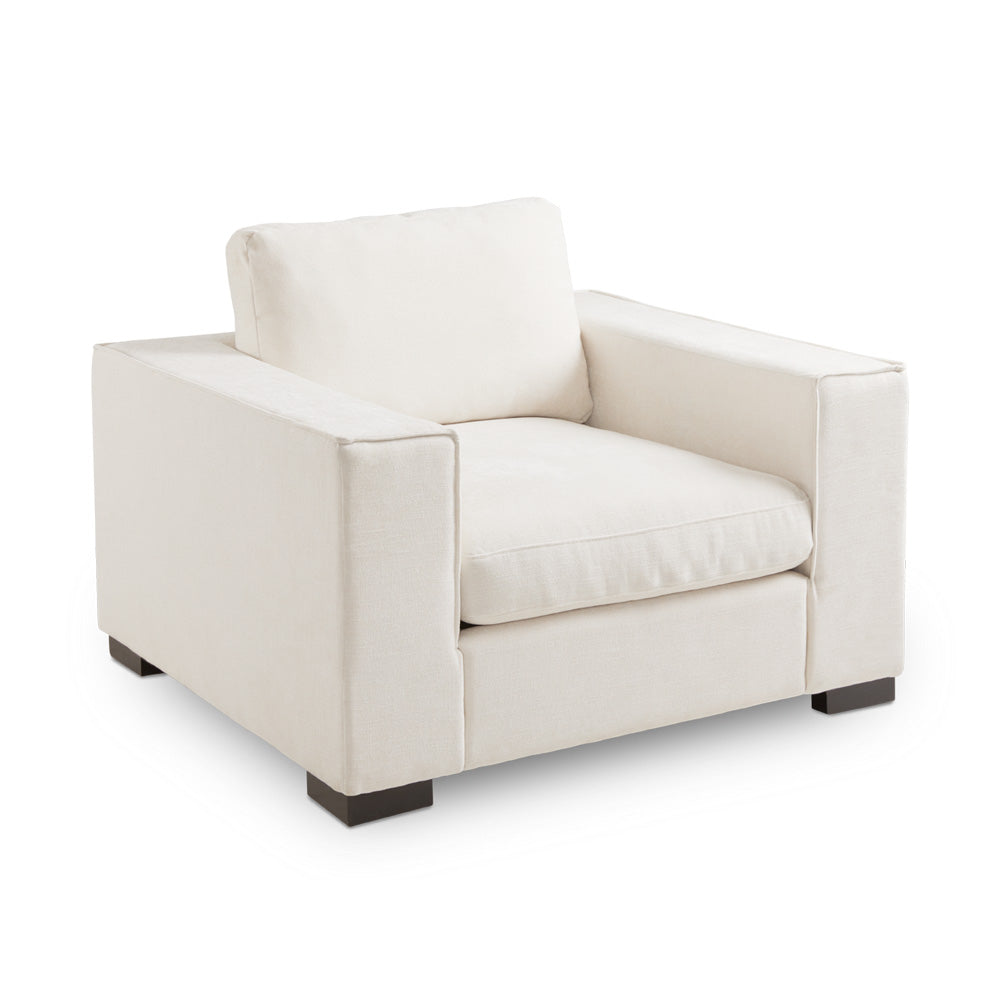 Fauteuil d'appoint Grant : ivoire