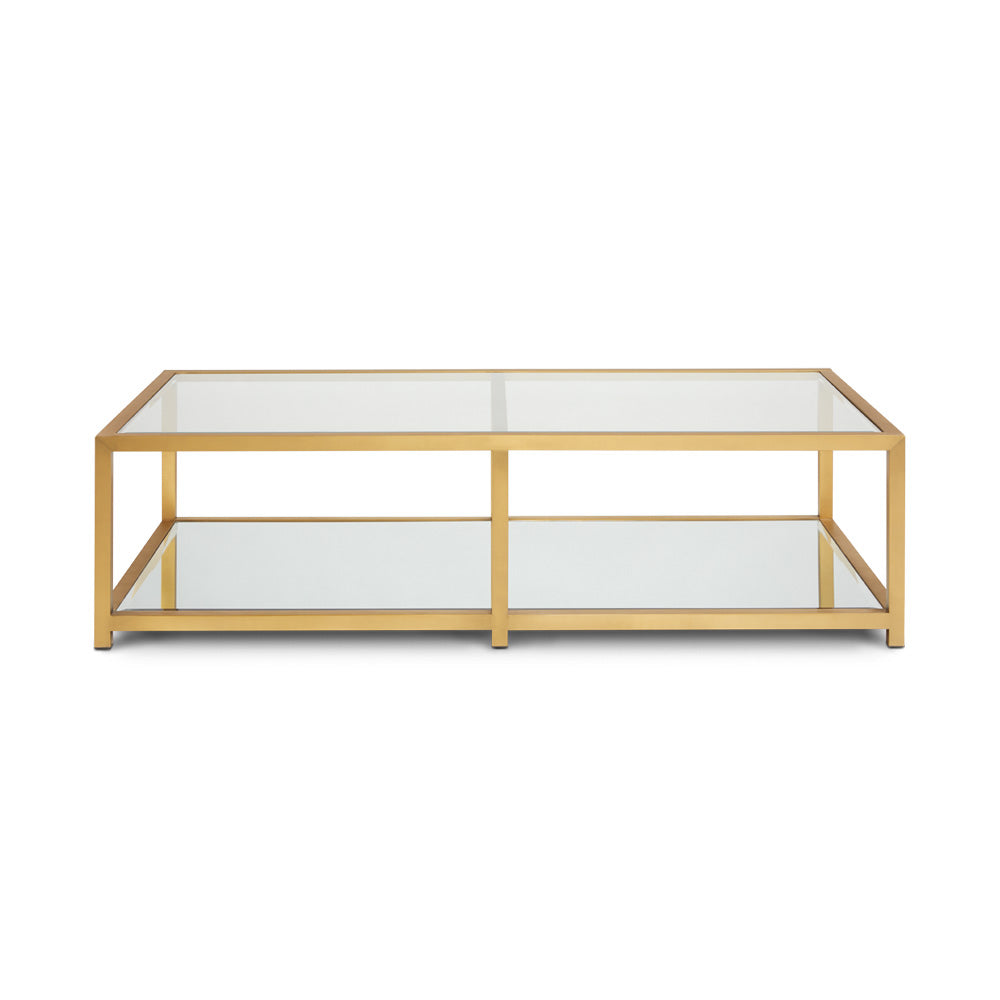 Table basse Caspian Gold : rectangulaire