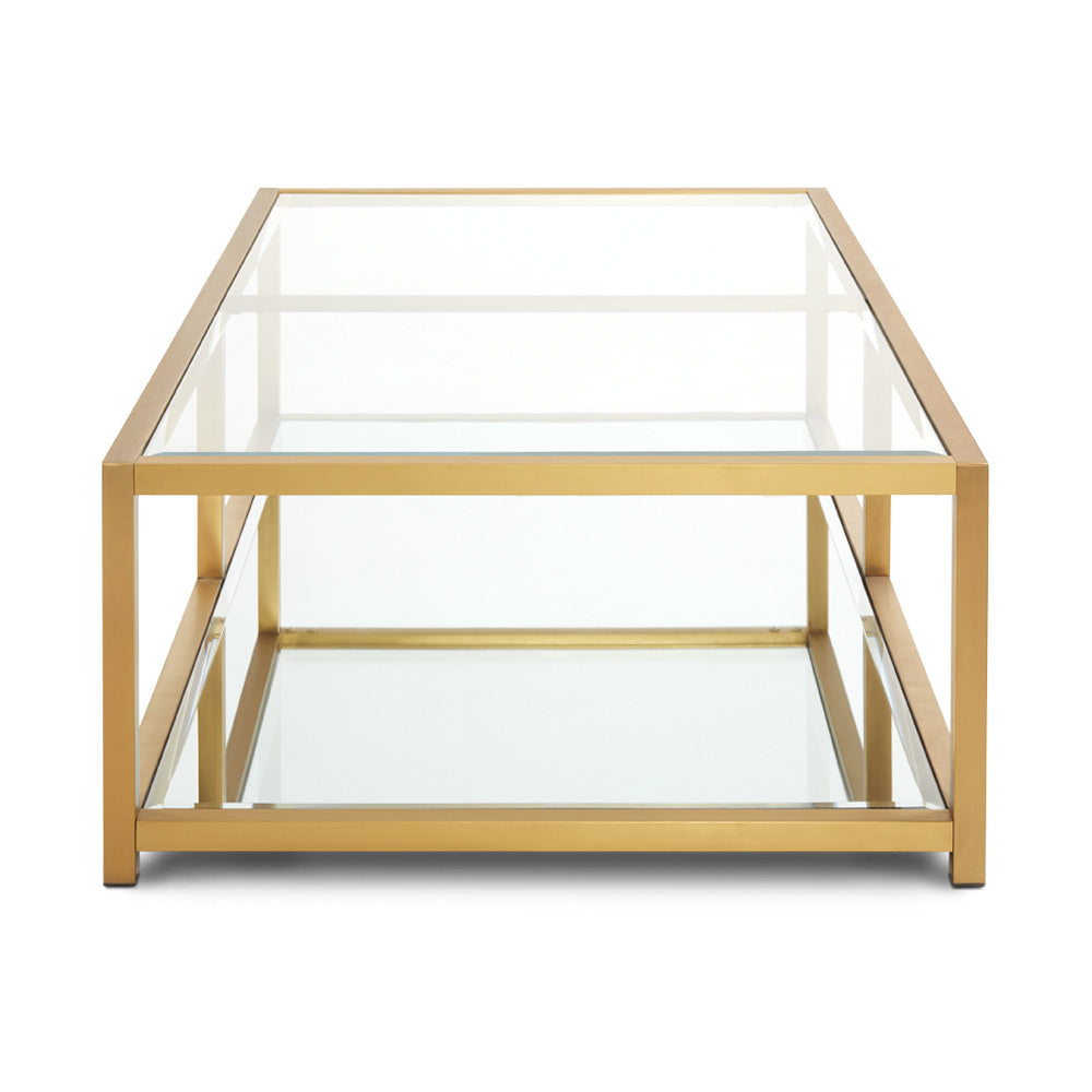 Table basse Caspian Gold : rectangulaire