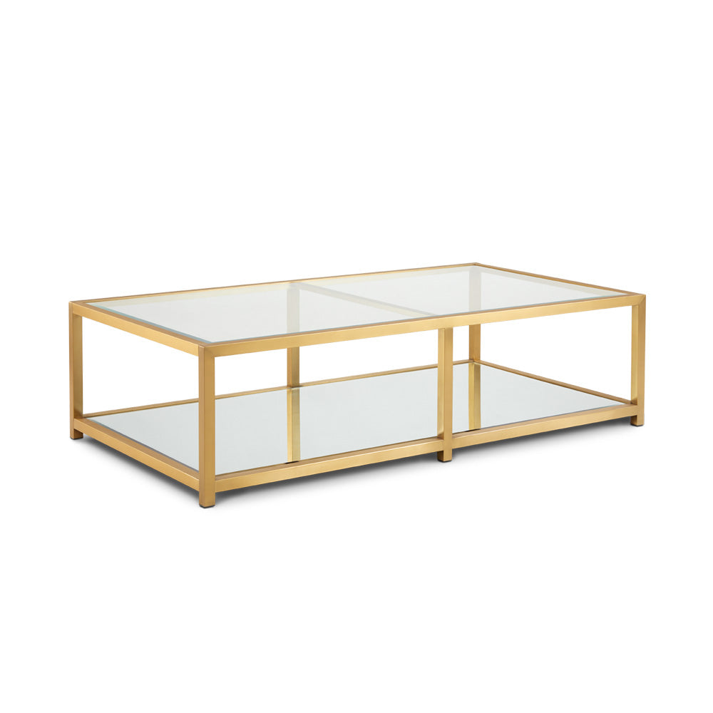 Table basse Caspian Gold : rectangulaire