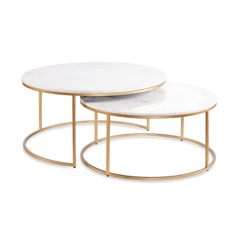 Tables basses gigognes Amelia : (lot de 2)