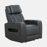 Colton Fauteuil Inclinable Noir Électrique