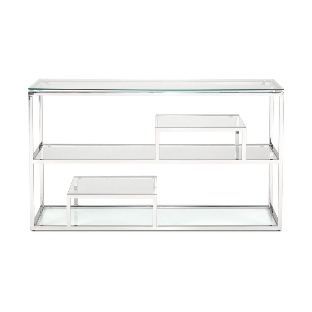 Table console en acier Barolo