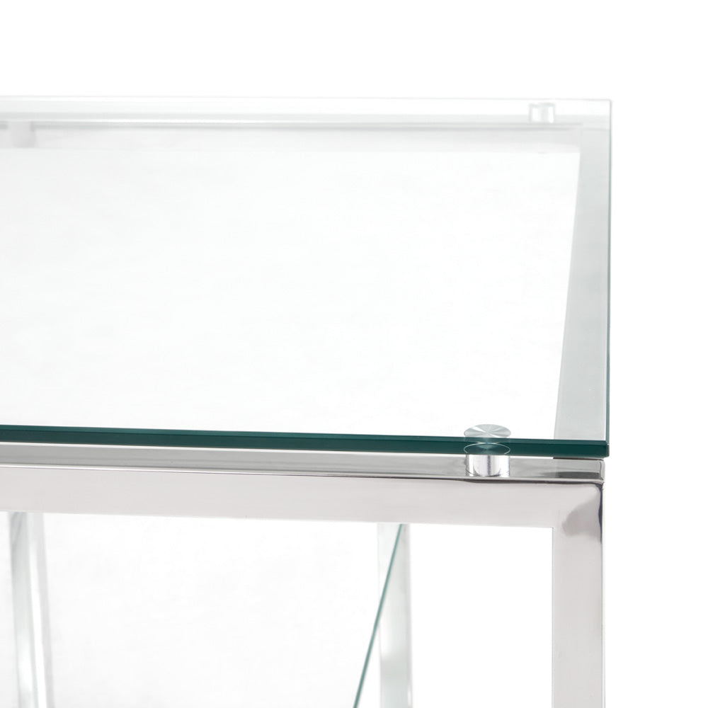 Table console en acier Barolo
