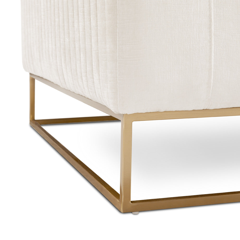 Chaise d'appoint Franklin Gold : Contessa Vanille
